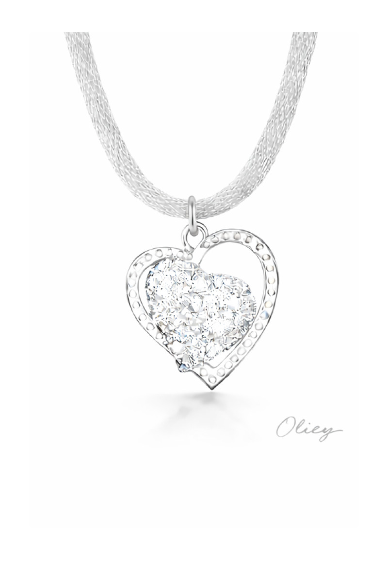 Gorgeous Heart Wedding Necklace