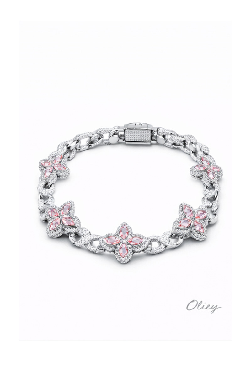 Colorful Flower Zircon Bracelet