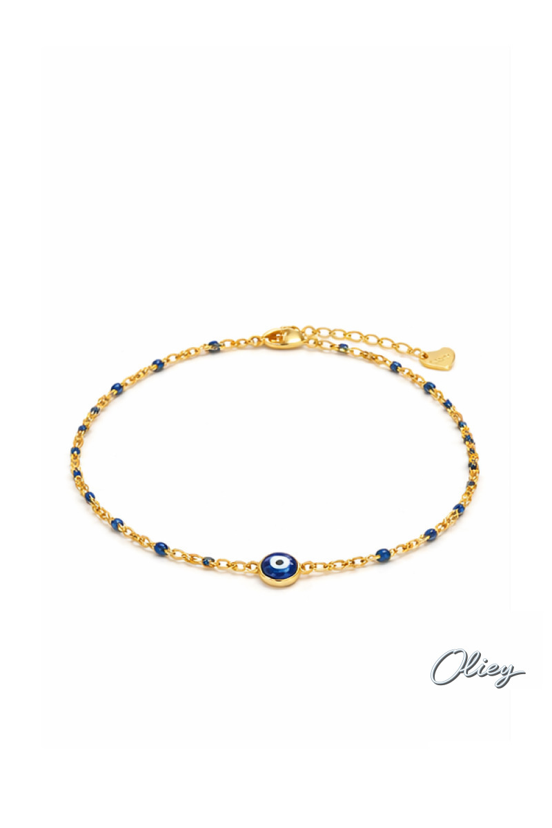 Stainless Steel Lucky Evil Eye Anklet