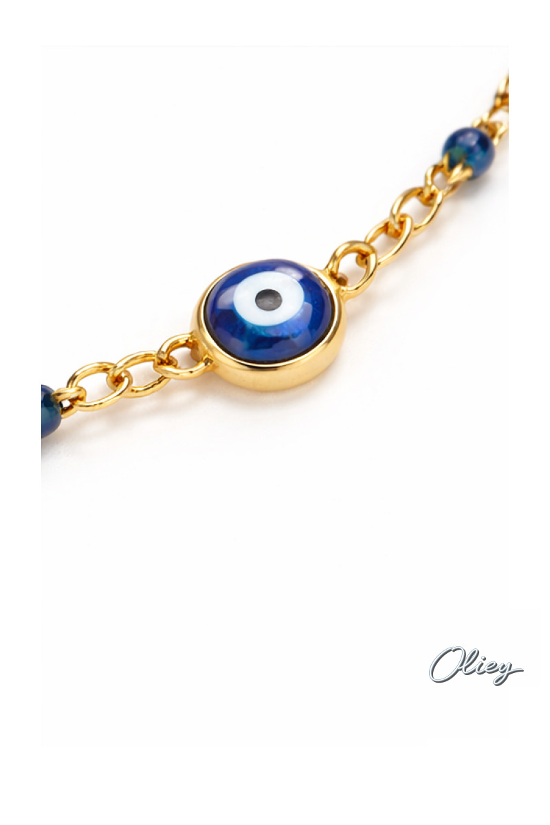 Stainless Steel Lucky Evil Eye Anklet