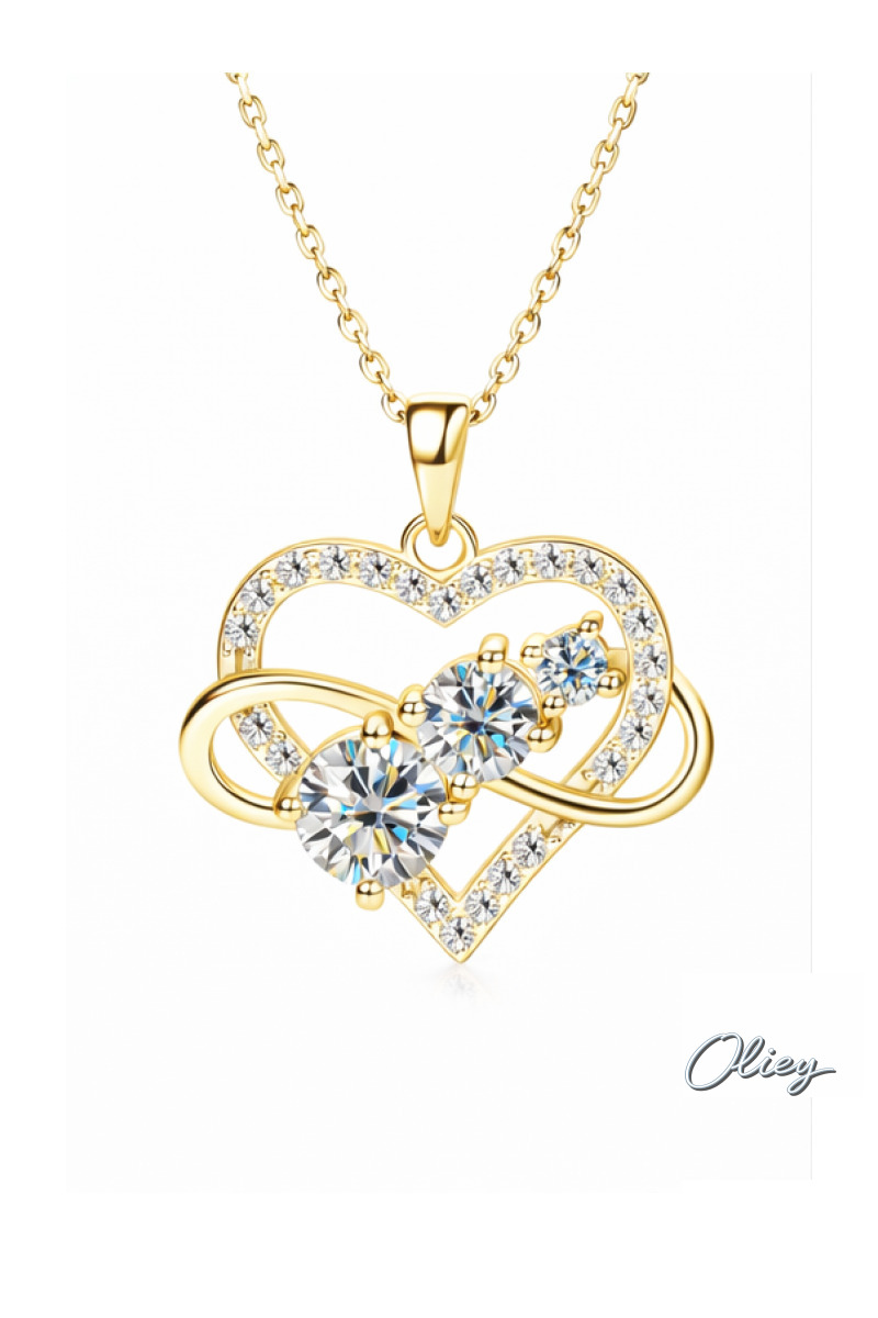 Infinite Love Heart Pendant Necklace